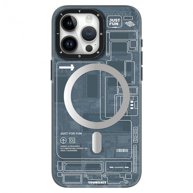 Apple iPhone 15 Pro Max Kılıf Magsafe Şarj Özellikli YoungKit Technology Serisi Kapak Apple iPhone 15 Pro Max Kılıf Magsafe Şarj Özellikli YoungKit Technology Serisi Kapak