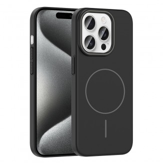 Apple iPhone 15 Pro Max Kılıf M-safe Şarj Özellikli Zore Ruby Sert Kapak Apple iPhone 15 Pro Max Kılıf M-safe Şarj Özellikli Zore Ruby Sert Kapak