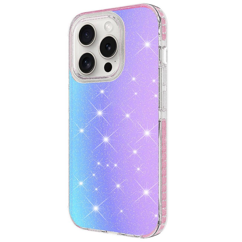 Bal-z Apple iPhone 15 Pro Max Kılıf Parlak Renk Geçişli  Velle Kapak