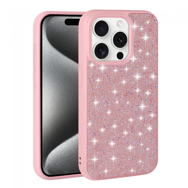 Apple iPhone 15 Pro Max Kılıf Parlak Taşlı Tasarım Zore Pırlanta Kapak Apple iPhone 15 Pro Max Kılıf Parlak Taşlı Tasarım Zore Pırlanta Kapak