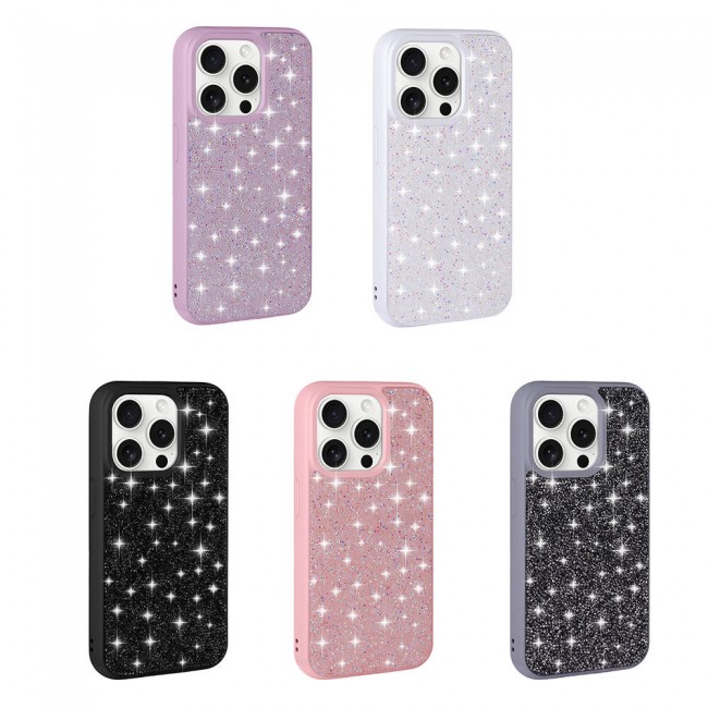 Apple iPhone 15 Pro Max Kılıf Parlak Taşlı Tasarım Zore Pırlanta Kapak Apple iPhone 15 Pro Max Kılıf Parlak Taşlı Tasarım Zore Pırlanta Kapak