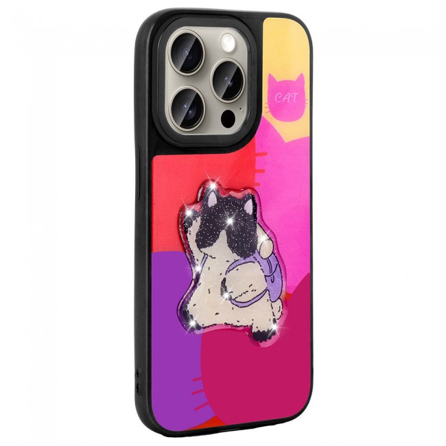 Apple iPhone 15 Pro Max Kılıf Parlayan Kabartmalı İkonik Figürlü Zore Amas Silikon Kapak Apple iPhone 15 Pro Max Kılıf Parlayan Kabartmalı İkonik Figürlü Zore Amas Silikon Kapak