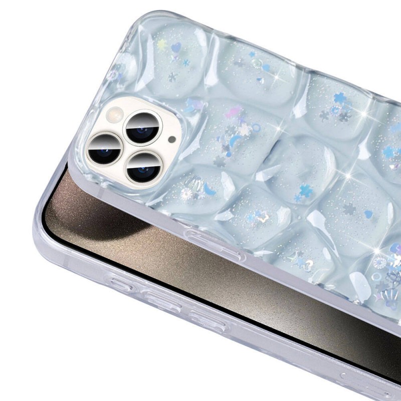 Bal-z Apple iPhone 15 Pro Max Kılıf Simli 3D Desenli  Hacar Kapak