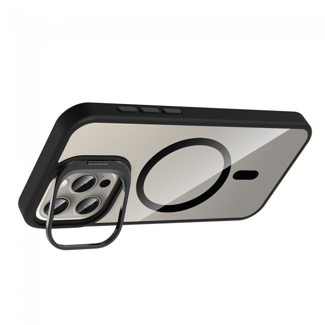 Apple iPhone 15 Pro Max Kılıf Standlı ve Kamera Lens Hediyeli M-Safe Şarj Özellikli Zore Etro Kapak Apple iPhone 15 Pro Max Kılıf Standlı ve Kamera Lens Hediyeli M-Safe Şarj Özellikli Zore Etro Kapak