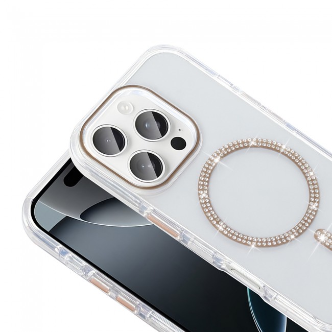 Apple iPhone 15 Pro Max Kılıf Taşlı Tasarım M-safe Şarj Özellikli Zore Koment Silikon Kapak Apple iPhone 15 Pro Max Kılıf Taşlı Tasarım M-safe Şarj Özellikli Zore Koment Silikon Kapak
