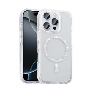 Apple iPhone 15 Pro Max Kılıf Taşlı Tasarım M-safe Şarj Özellikli Zore Koment Silikon Kapak Apple iPhone 15 Pro Max Kılıf Taşlı Tasarım M-safe Şarj Özellikli Zore Koment Silikon Kapak
