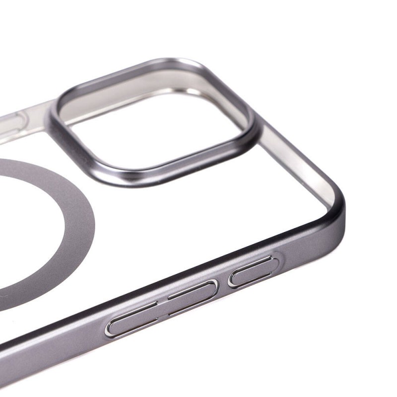 Bal-z Apple iPhone 15 Pro Max Kılıf Wireless Şarj Özellikli Sert PC  Mat Riksos M-safe Kapak