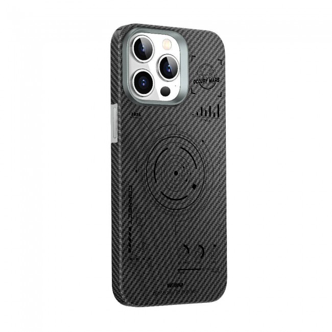 Apple iPhone 15 Pro Max Kılıf Wiwu HHX-016 Karbon Fiber 600D Mars Kevlar Kapak Apple iPhone 15 Pro Max Kılıf Wiwu HHX-016 Karbon Fiber 600D Mars Kevlar Kapak