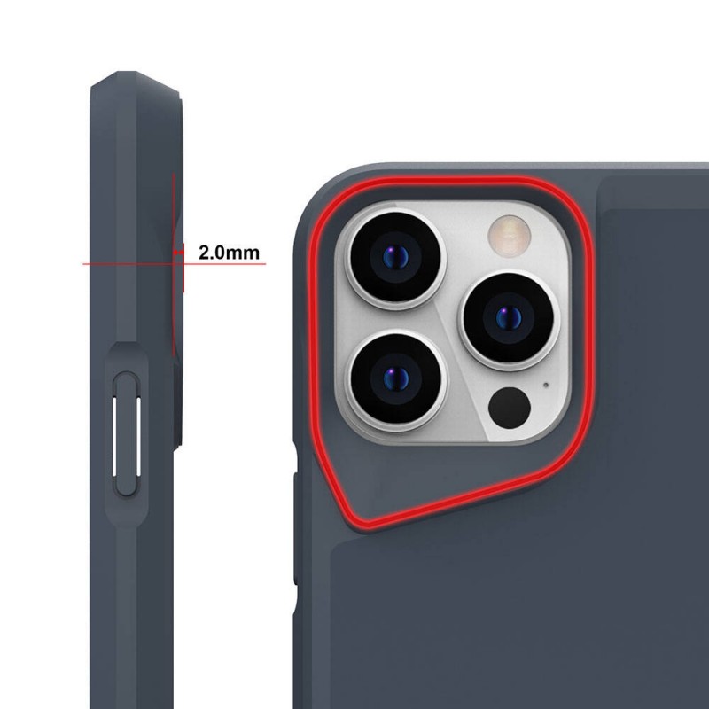 Bal-z Apple iPhone 15 Pro Max Kılıf  Airbag Kenarlı T-Max Mat Standlı Kapak