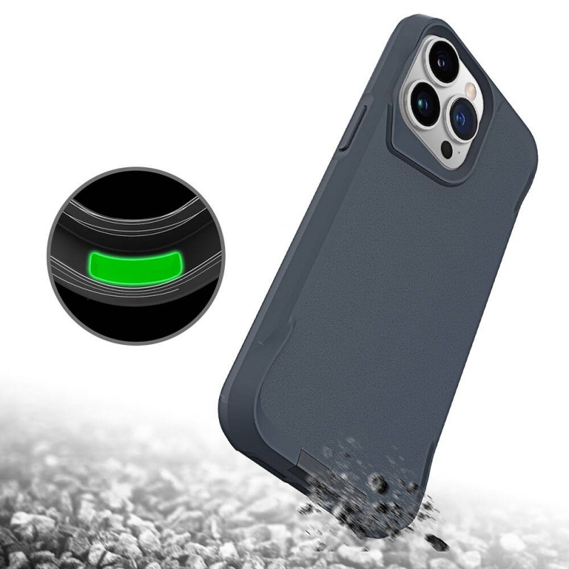 Bal-z Apple iPhone 15 Pro Max Kılıf  Airbag Kenarlı T-Max Mat Standlı Kapak