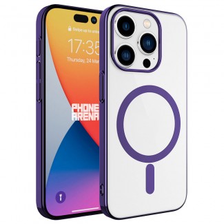 Apple iPhone 15 Pro Max Kılıf Zore Wireless Şarj Özellikli Pixel M-safe Kapak Apple iPhone 15 Pro Max Kılıf Zore Wireless Şarj Özellikli Pixel M-safe Kapak