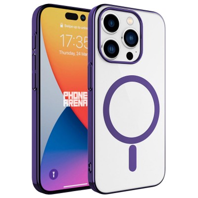 Bal-z Apple iPhone 15 Pro Max Kılıf  Wireless Şarj Özellikli Pixel M-safe Kapak