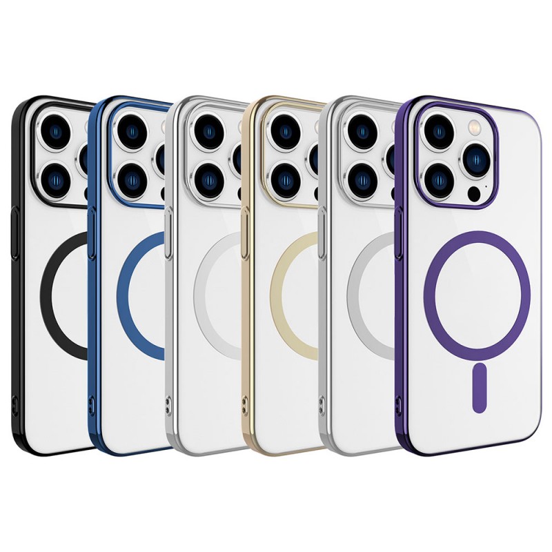 Bal-z Apple iPhone 15 Pro Max Kılıf  Wireless Şarj Özellikli Pixel M-safe Kapak