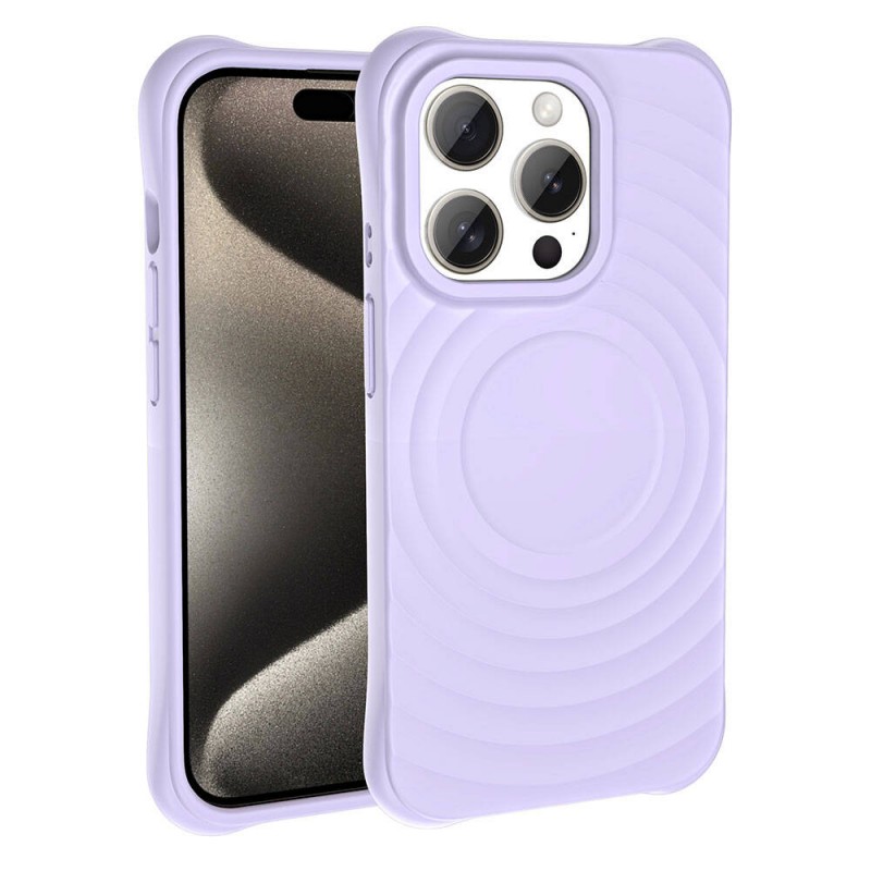 Bal-z Apple iPhone 15 Pro Max M-safe Şarj Özellikli Airbagli Mat Görünümlü  Hepi Kapak