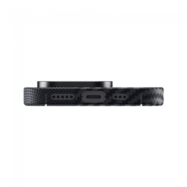 Apple iPhone 15 Pro Max Magsafe Şarj Özellikli Karbon Fiber Benks Montage ArmorAir Kevlar Kapak Apple iPhone 15 Pro Max Magsafe Şarj Özellikli Karbon Fiber Benks Montage ArmorAir Kevlar Kapak