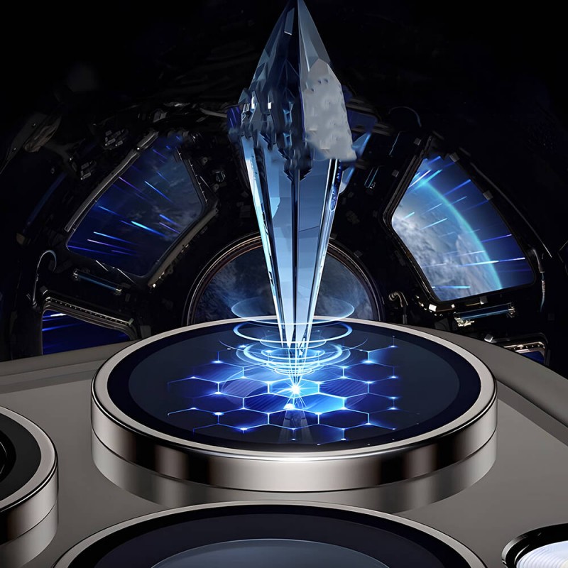 Bal-z Apple iPhone 15 Pro Max Wiwu LG-003 Lens Guard Çizilmeye Karşı Dayanıklı Safir Kamera Lens Koruyucu