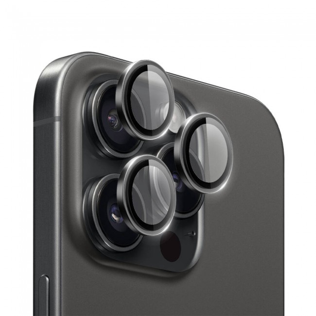Apple iPhone 15 Pro Max Wiwu LG-004 PVD Lens Guard Metal Kamera Lens Koruyucu Apple iPhone 15 Pro Max Wiwu LG-004 PVD Lens Guard Metal Kamera Lens Koruyucu