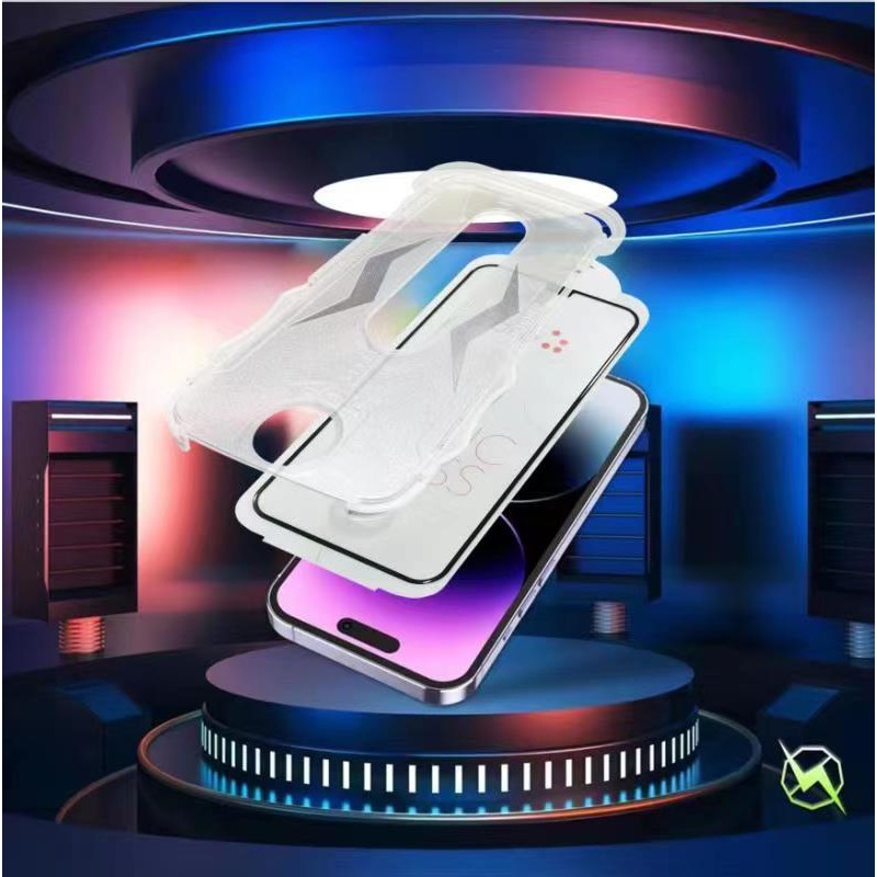 Bal-z Apple iPhone 15 Pro Max  Kolay Uygulama Aparatlı 5D Magic Glass Cam Ekran Koruyucu