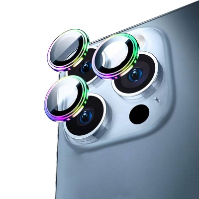 Bal-z Apple iPhone 15 Pro ​​​Wiwu Lens Guard Metal Kamera Lens Koruyucu