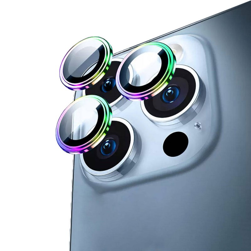 Bal-z Apple iPhone 15 Pro ​​​Wiwu Lens Guard Metal Kamera Lens Koruyucu