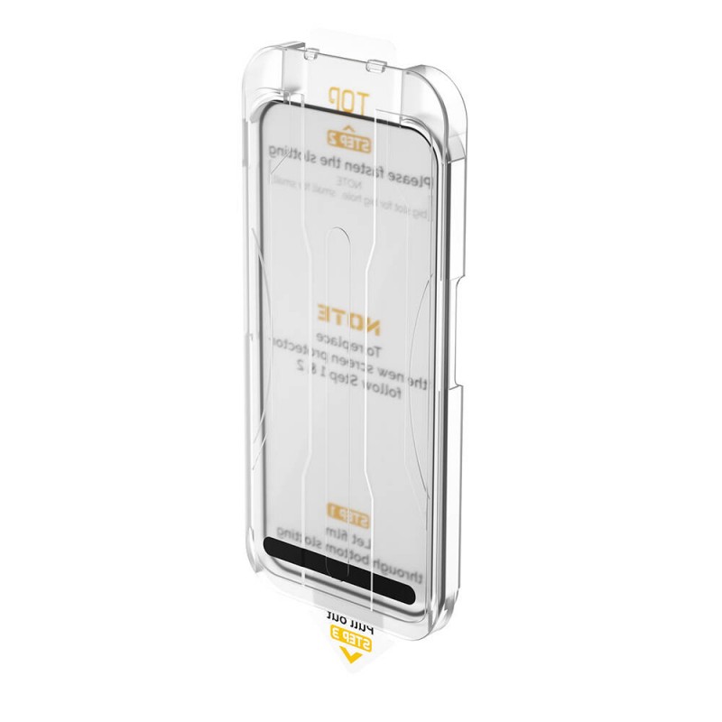 Bal-z Apple iPhone 15 Pro Wiwu SQ-008 Oleofobik Easy Install Darbeye Karşı Dayanıklı Temperli Cam Ekran Koruyucu + Kolay Uygulama Aparatlı