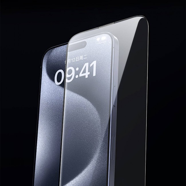 Apple iPhone 15 Wiwu GT-009 Polimer Oleofobik Kaplama Şeffaf Pürüzsüz Temperli Cam Ekran Koruyucu Apple iPhone 15 Wiwu GT-009 Polimer Oleofobik Kaplama Şeffaf Pürüzsüz Temperli Cam Ekran Koruyucu