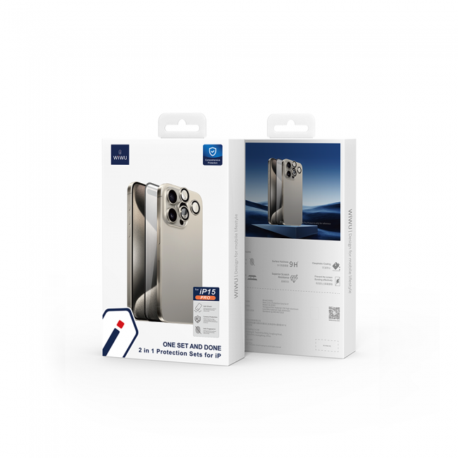 Apple iPhone 15 Wiwu Wi-IP002 2in1 Temperli Cam Ahize Toz Önleyici Ekran Koruyucu ve Kamera Lens Koruyucu Set Apple iPhone 15 Wiwu Wi-IP002 2in1 Temperli Cam Ahize Toz Önleyici Ekran Koruyucu ve Kamera Lens Koruyucu Set