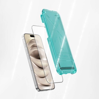 Bal-z Apple iPhone 16 Benks Glass Warrior HD 0.3mm Cam Ekran Koruyucu + Kolay Uygulama Aparatlı