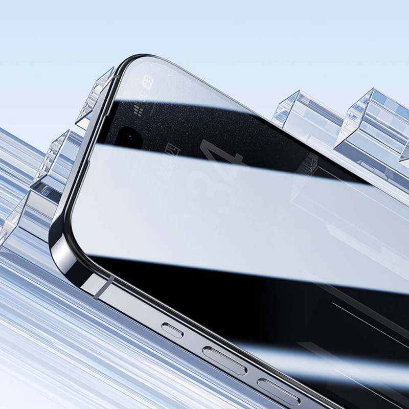 Bal-z Apple iPhone 16 Benks Ultra Shield 0.4mm Privacy Ekran Koruyucu + Kolay Uygulama Aparatlı