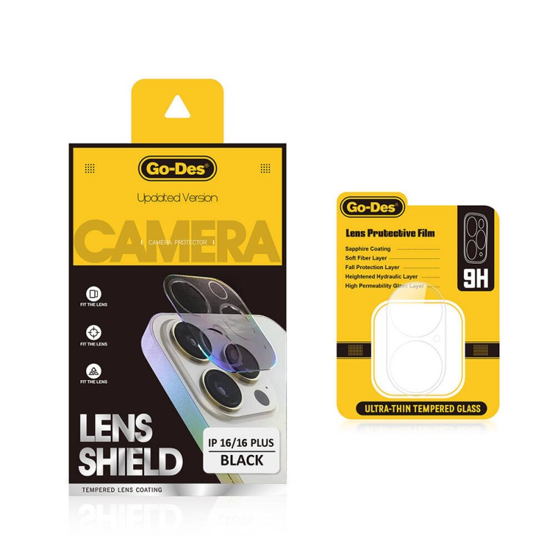 Bal-z Apple iPhone 16 Go Des Lens Shield CL-17 Kamera Lens Koruyucu