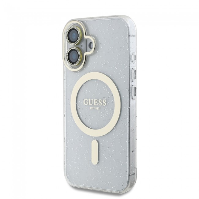 Apple iPhone 16 Guess Orjinal Lisanslı 3'lü Aksesuar Seti IML Baskılı Simli Glitter Kılıf + Ekran Koruyucu + Lens Koruyucu Apple iPhone 16 Guess Orjinal Lisanslı 3'lü Aksesuar Seti IML Baskılı Simli Glitter Kılıf + Ekran Koruyucu + Lens Koruyucu