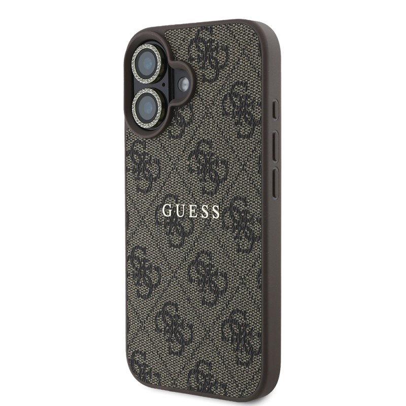 Bal-z Apple iPhone 16 Guess Orjinal Lisanslı Kılıf + Ekran Koruyucu + Lens Koruyucu 3in1 Aksesuar Seti