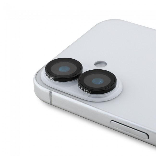 Apple iPhone 16 Guess Orjinal Lisanslı Metal Kamera Lens Koruyucu Apple iPhone 16 Guess Orjinal Lisanslı Metal Kamera Lens Koruyucu