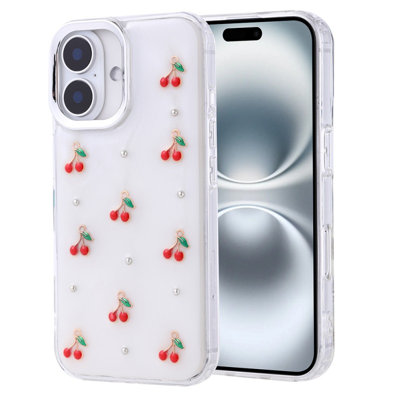 Bal-z Apple iPhone 16 Kılıf Airbag Tasarımlı Simli Şeffaf Zore Kutup Kapak