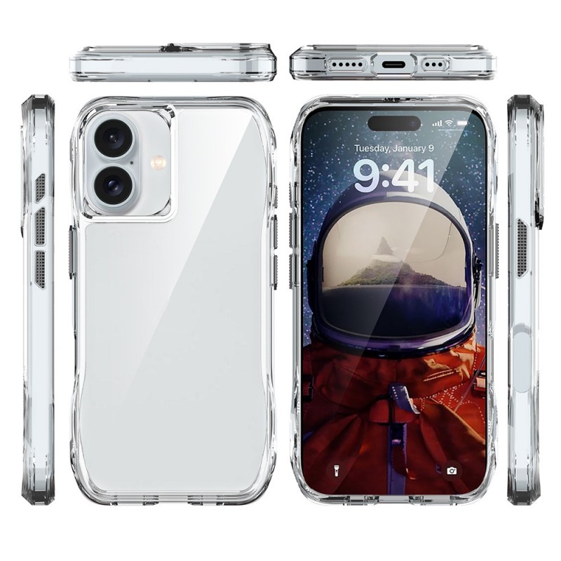 Bal-z Apple iPhone 16 Kılıf Airbagli Şeffaf Zore İncek Kapak