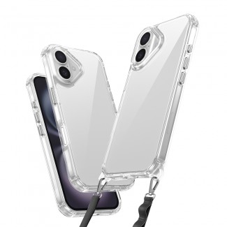 Apple iPhone 16 Kılıf Airbagli Takılabilir Askı Aparatlı Zore Snap Silikon Kapak Apple iPhone 16 Kılıf Airbagli Takılabilir Askı Aparatlı Zore Snap Silikon Kapak