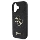 Apple iPhone 16 Kılıf Guess Orjinal Lisanslı 4G Büyük Metal Logolu Glitter Kapak Apple iPhone 16 Kılıf Guess Orjinal Lisanslı 4G Büyük Metal Logolu Glitter Kapak
