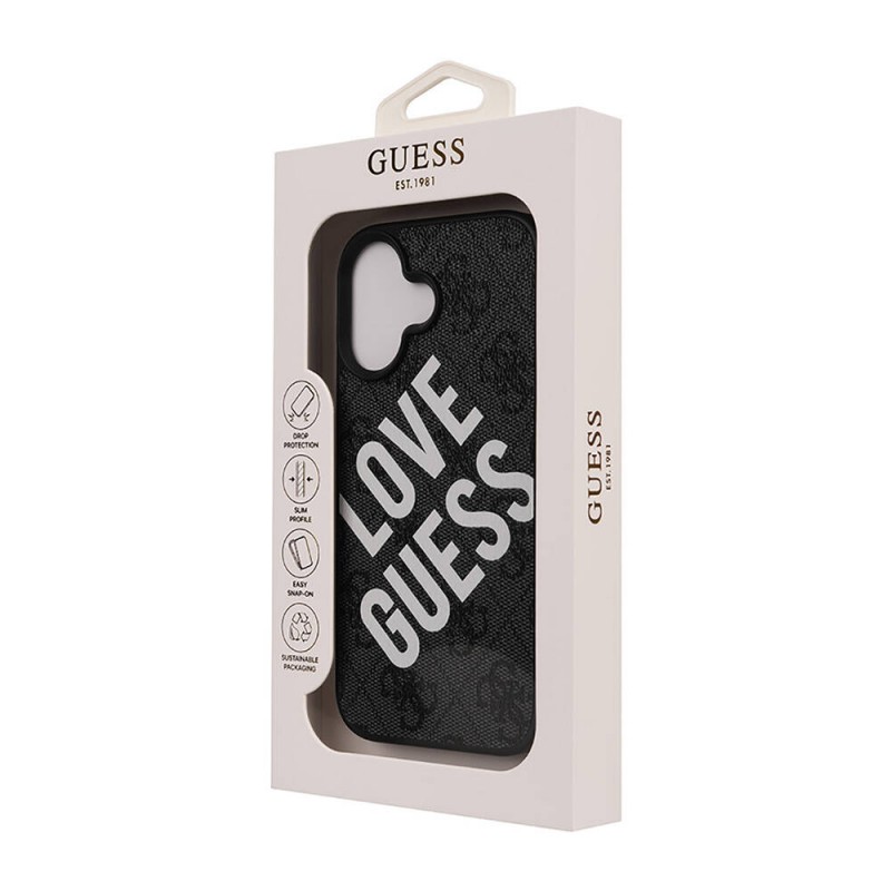 Bal-z Apple iPhone 16 Kılıf Guess Orjinal Lisanslı Big Love Guess Kapak