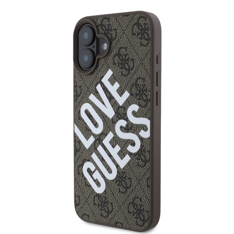 Bal-z Apple iPhone 16 Kılıf Guess Orjinal Lisanslı Big Love Guess Kapak