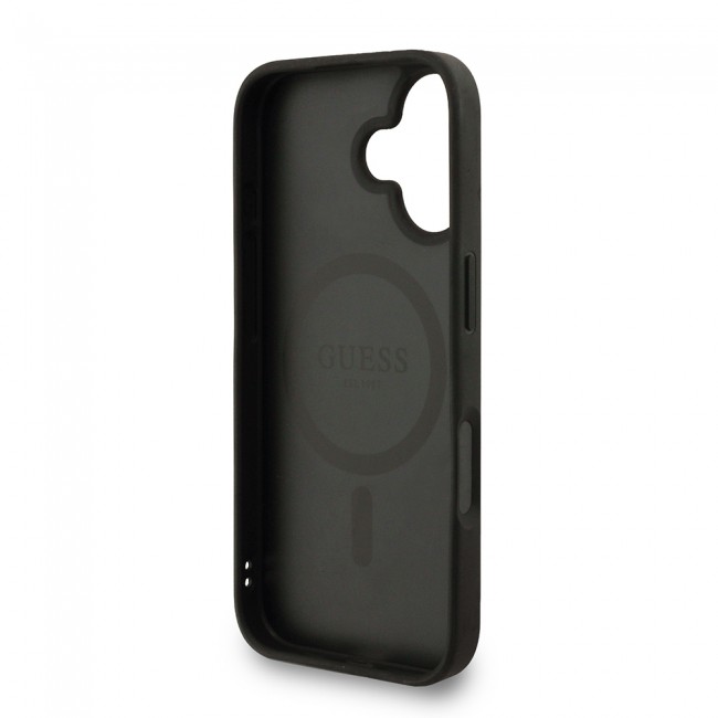 Apple iPhone 16 Kılıf Guess Orjinal Lisanslı M-safe Şarj Özellikli PU Deri Bilek Askı İpli Yazı Logolu Kapak Apple iPhone 16 Kılıf Guess Orjinal Lisanslı M-safe Şarj Özellikli PU Deri Bilek Askı İpli Yazı Logolu Kapak