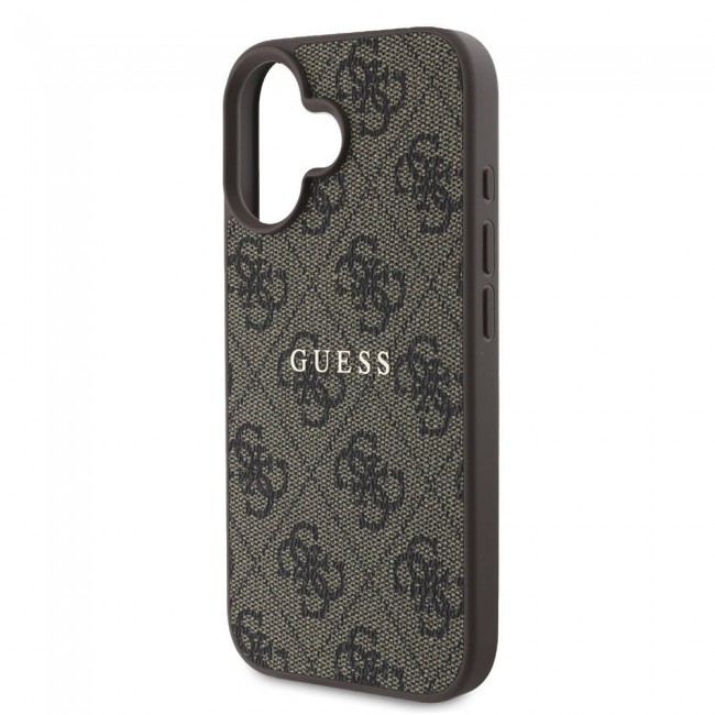 Apple iPhone 16 Kılıf Guess Orjinal Lisanslı Magsafe Şarj Özellikli 4G Desenli Yazı Logolu Kapak Apple iPhone 16 Kılıf Guess Orjinal Lisanslı Magsafe Şarj Özellikli 4G Desenli Yazı Logolu Kapak