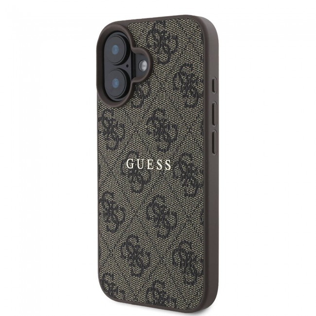 Apple iPhone 16 Kılıf Guess Orjinal Lisanslı Magsafe Şarj Özellikli 4G Desenli Yazı Logolu Kapak Apple iPhone 16 Kılıf Guess Orjinal Lisanslı Magsafe Şarj Özellikli 4G Desenli Yazı Logolu Kapak
