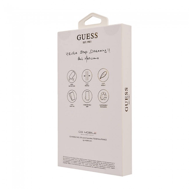 Apple iPhone 16 Kılıf Guess Orjinal Lisanslı Magsafe Şarj Özellikli 4G Desenli Yazı Logolu Peony Kapak Apple iPhone 16 Kılıf Guess Orjinal Lisanslı Magsafe Şarj Özellikli 4G Desenli Yazı Logolu Peony Kapak