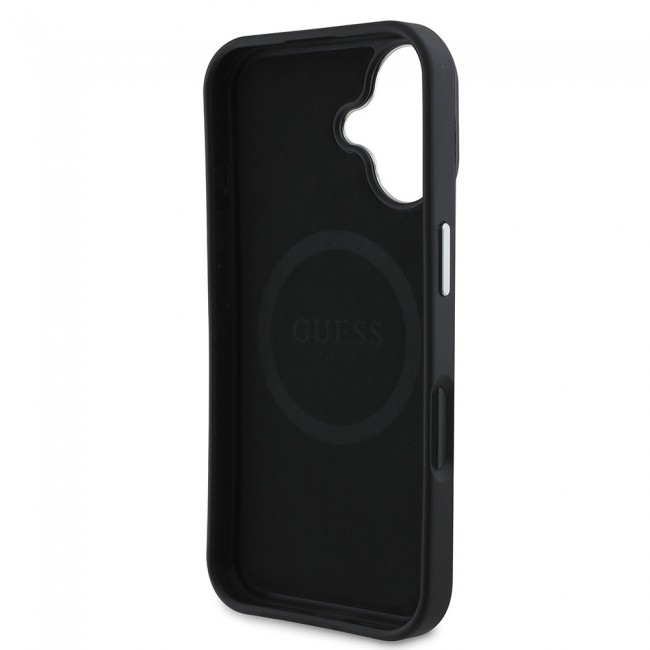 Apple iPhone 16 Kılıf Guess Orjinal Lisanslı Magsafe Şarj Özellikli Grained Triangle Kapak Apple iPhone 16 Kılıf Guess Orjinal Lisanslı Magsafe Şarj Özellikli Grained Triangle Kapak