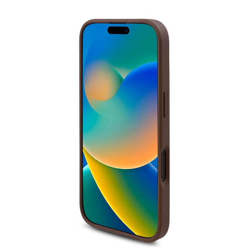 Bal-z Apple iPhone 16 Kılıf Guess Orjinal Lisanslı M-safe Şarj Özellikli Gül Baskılı 4G Desenli Yazı Logolu Kapak