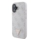 Apple iPhone 16 Kılıf Guess Orjinal Lisanslı Magsafe Şarj Özellikli PU Deri 4G Desenli Taşlı Üçgen Logolu Kapak Apple iPhone 16 Kılıf Guess Orjinal Lisanslı Magsafe Şarj Özellikli PU Deri 4G Desenli Taşlı Üçgen Logolu Kapak