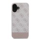 Apple iPhone 16 Kılıf Guess Orjinal Lisanslı Magsafe Şarj Özellikli PU Deri Şerit Logo Dizaynlı Kapak Apple iPhone 16 Kılıf Guess Orjinal Lisanslı Magsafe Şarj Özellikli PU Deri Şerit Logo Dizaynlı Kapak