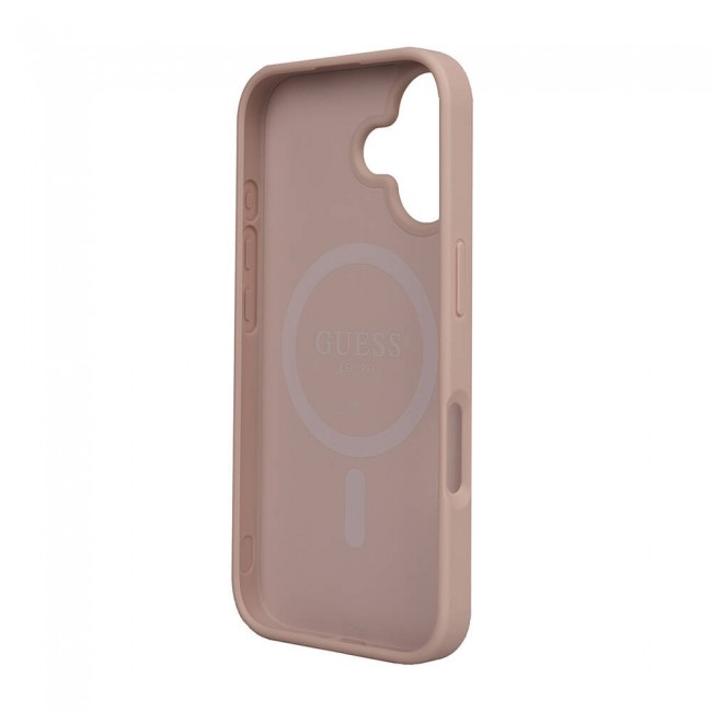 Apple iPhone 16 Kılıf Guess Orjinal Lisanslı Magsafe Şarj Özellikli Small 4G Classic Kapak Apple iPhone 16 Kılıf Guess Orjinal Lisanslı Magsafe Şarj Özellikli Small 4G Classic Kapak
