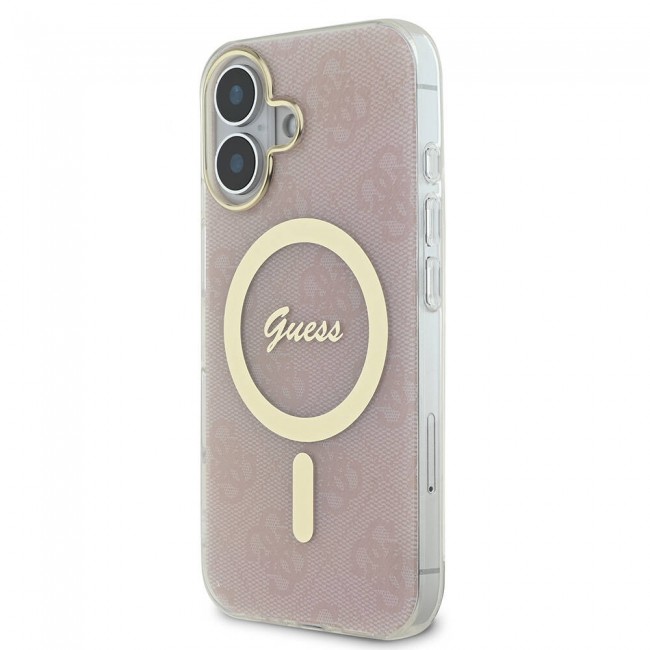 Apple iPhone 16 Kılıf Guess Orjinal Lisanslı Magsafe Şarj Özellikli Yazı Logolu 4G Desenli Kapak Apple iPhone 16 Kılıf Guess Orjinal Lisanslı Magsafe Şarj Özellikli Yazı Logolu 4G Desenli Kapak