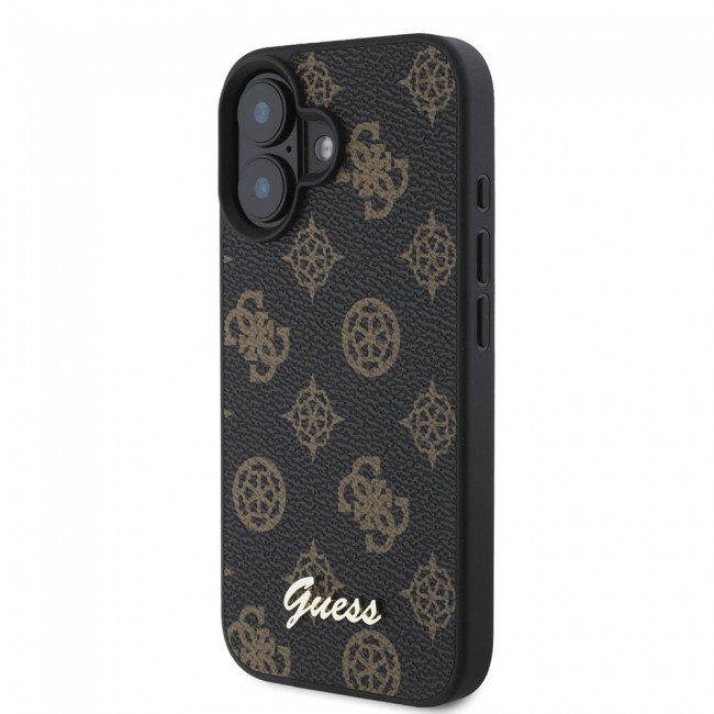 Apple iPhone 16 Kılıf Guess Orjinal Lisanslı Magsafe Şarj Özellikli Yazı Logolu Peony Kapak Apple iPhone 16 Kılıf Guess Orjinal Lisanslı Magsafe Şarj Özellikli Yazı Logolu Peony Kapak
